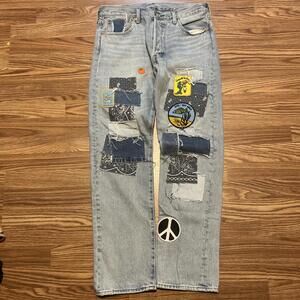 Levi’s 501 150th Anniversary Premium Patch Denim Jeans Men's Size 33x32